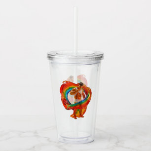 SlipperyJoe's striking modern Pride-themed masculi Acrylic Tumbler
