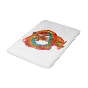 SlipperyJoe's striking modern Pride-themed masculi Bath Mat