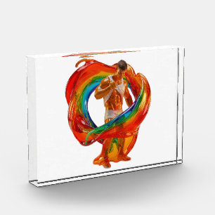 SlipperyJoe's striking modern Pride-themed masculi Photo Block