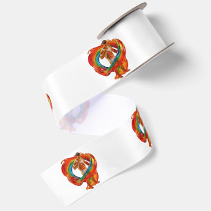 SlipperyJoe's striking modern Pride-themed masculi Satin Ribbon