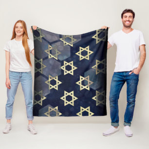 SlipperyJoe's strong Hanukkah vibe Star of David m Fleece Blanket