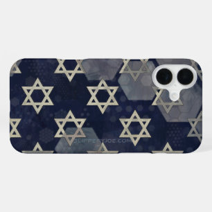 SlipperyJoe's strong Hanukkah vibe Star of David m iPhone 16 Plus Case