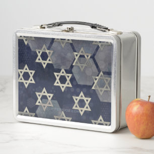 SlipperyJoe's strong Hanukkah vibe Star of David m Metal Lunch Box