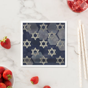 SlipperyJoe's strong Hanukkah vibe Star of David m Napkin