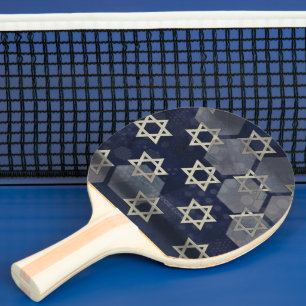 SlipperyJoe's strong Hanukkah vibe Star of David m Ping Pong Paddle