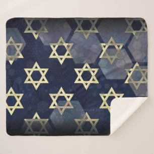 SlipperyJoe's strong Hanukkah vibe Star of David m Sherpa Blanket