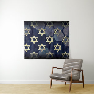 SlipperyJoe's strong Hanukkah vibe Star of David m Tapestry