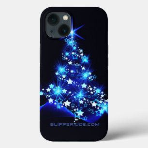 SlipperyJoe's stylised glowing Christmas tree brig iPhone 13 Case
