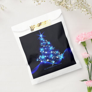 SlipperyJoe's stylised glowing Christmas tree brig Favour Bag