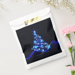 SlipperyJoe's stylised glowing Christmas tree brig Favour Bag