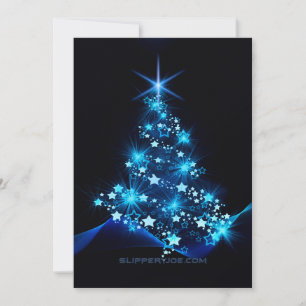 SlipperyJoe's stylised glowing Christmas tree brig Holiday Card