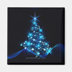 SlipperyJoe's stylised glowing Christmas tree brig Magnet