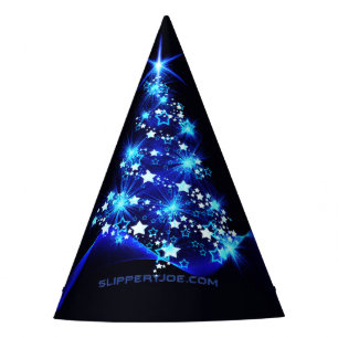 SlipperyJoe's stylised glowing Christmas tree brig Party Hat