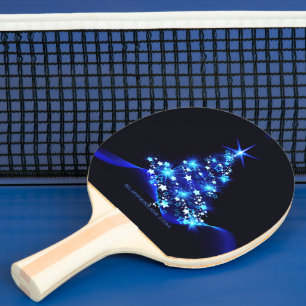 SlipperyJoe's stylised glowing Christmas tree brig Ping Pong Paddle