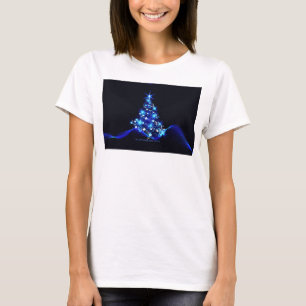 SlipperyJoe's stylised glowing Christmas tree brig T-Shirt