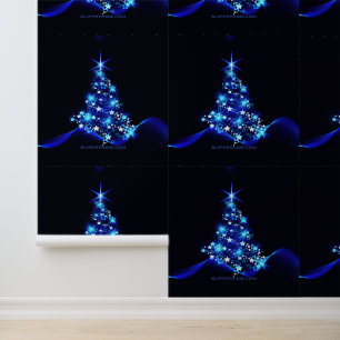 SlipperyJoe's stylised glowing Christmas tree brig Wallpaper