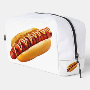 SlipperyJoe's summer BBQ vibe hot dog nestled soft Dopp Kit