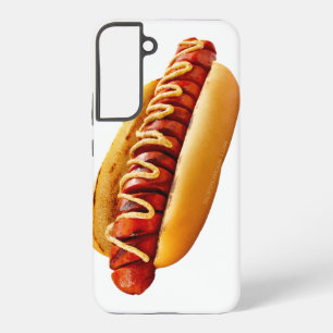 SlipperyJoe's summer BBQ vibe hot dog nestled soft Samsung Galaxy Case