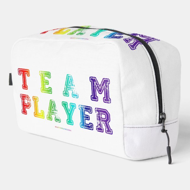 SlipperyJoe's team player filled with smooth rainb Dopp Kit (Right Corner)