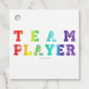 SlipperyJoe's team player filled with smooth rainb Favour Tags