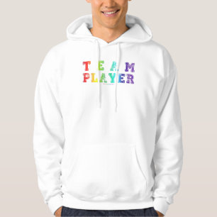 SlipperyJoe's team player filled with smooth rainb Hoodie