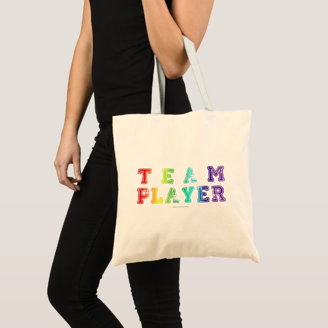 SlipperyJoe's team player filled with smooth rainb Tote Bag (Front (Product))