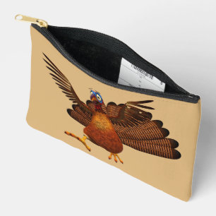 SlipperyJoe's Thanksgiving gobble responsibly live Accessory Pouch