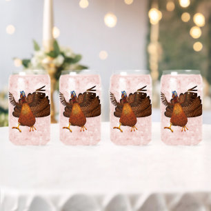 SlipperyJoe's Thanksgiving gobble responsibly live Can Glass