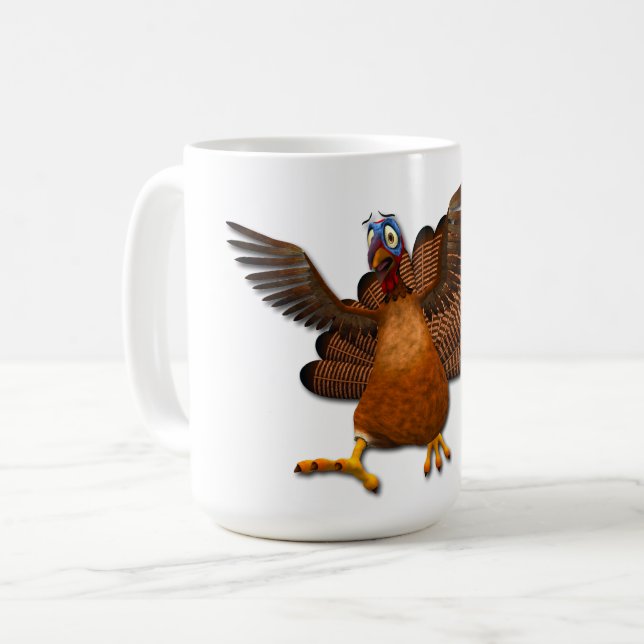 SlipperyJoe's Thanksgiving gobble responsibly live Coffee Mug (Front Left)