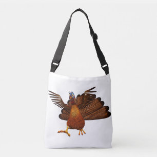 SlipperyJoe's Thanksgiving gobble responsibly live Crossbody Bag