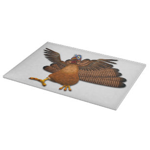 SlipperyJoe's Thanksgiving gobble responsibly live Cutting Board