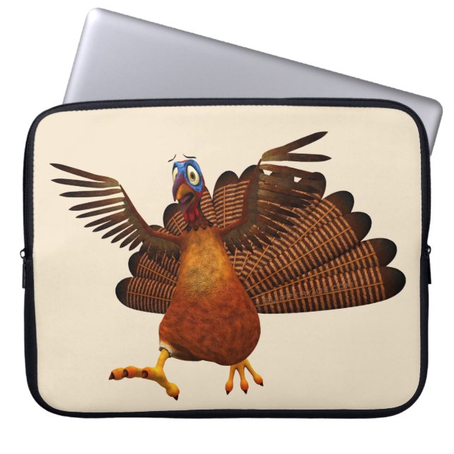 SlipperyJoe's Thanksgiving gobble responsibly live Laptop Sleeve (Front)