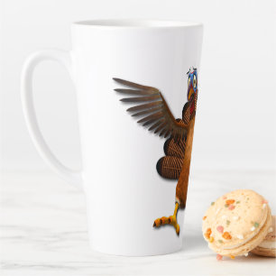 SlipperyJoe's Thanksgiving gobble responsibly live Latte Mug