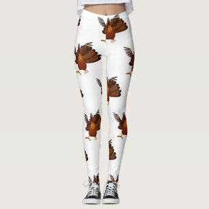 SlipperyJoe's Thanksgiving gobble responsibly live Leggings