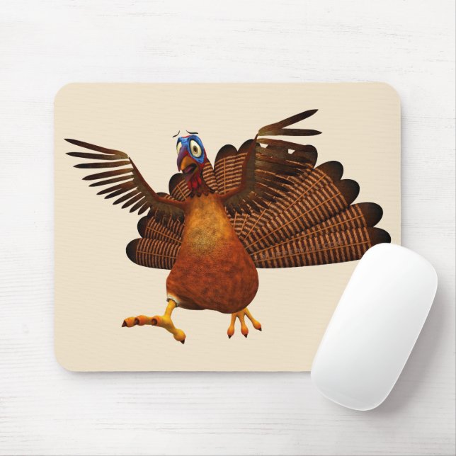 SlipperyJoe's Thanksgiving gobble responsibly live Mouse Pad (With Mouse)