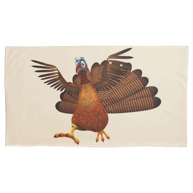 SlipperyJoe's Thanksgiving gobble responsibly live Pillowcase (Front)