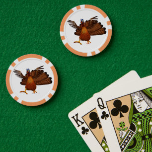 SlipperyJoe's Thanksgiving gobble responsibly live Poker Chips