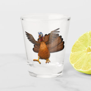 SlipperyJoe's Thanksgiving gobble responsibly live Shot Glass