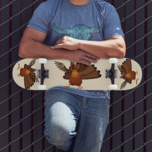 SlipperyJoe's Thanksgiving gobble responsibly live Skateboard