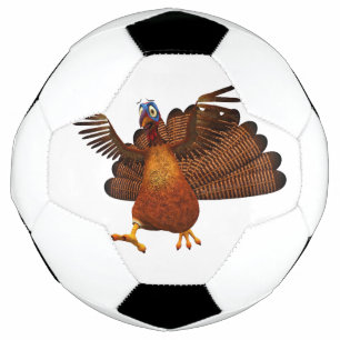 SlipperyJoe's Thanksgiving gobble responsibly live Soccer Ball