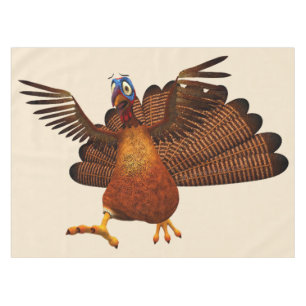 SlipperyJoe's Thanksgiving gobble responsibly live Tablecloth