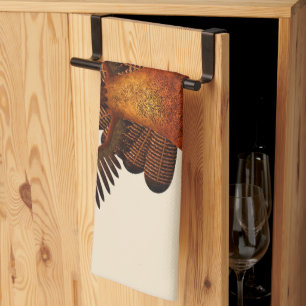 SlipperyJoe's Thanksgiving gobble responsibly live Tea Towel