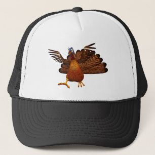SlipperyJoe's Thanksgiving gobble responsibly live Trucker Hat