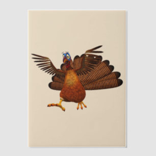 SlipperyJoe's Thanksgiving gobble responsibly live Vellum Invitations