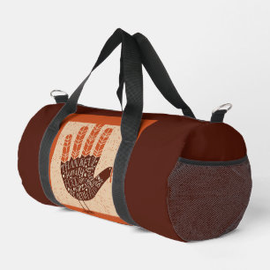 SlipperyJoe's Thanksgiving playful turkey illustra Duffle Bag