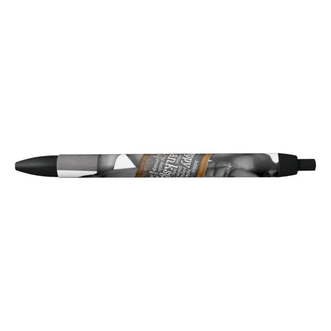 SlipperyJoe's Thanksgiving tradition muscular male Black Ink Pen (Front)