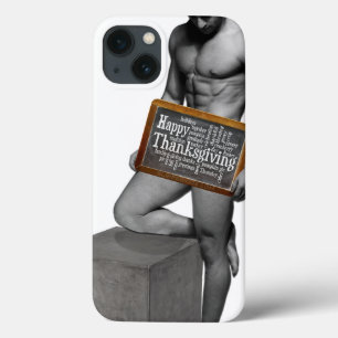 SlipperyJoe's Thanksgiving tradition muscular male iPhone 13 Case