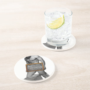 SlipperyJoe's Thanksgiving tradition muscular male Coaster