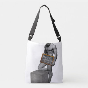 SlipperyJoe's Thanksgiving tradition muscular male Crossbody Bag