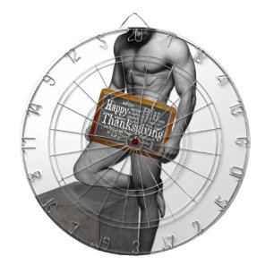SlipperyJoe's Thanksgiving tradition muscular male Dartboard